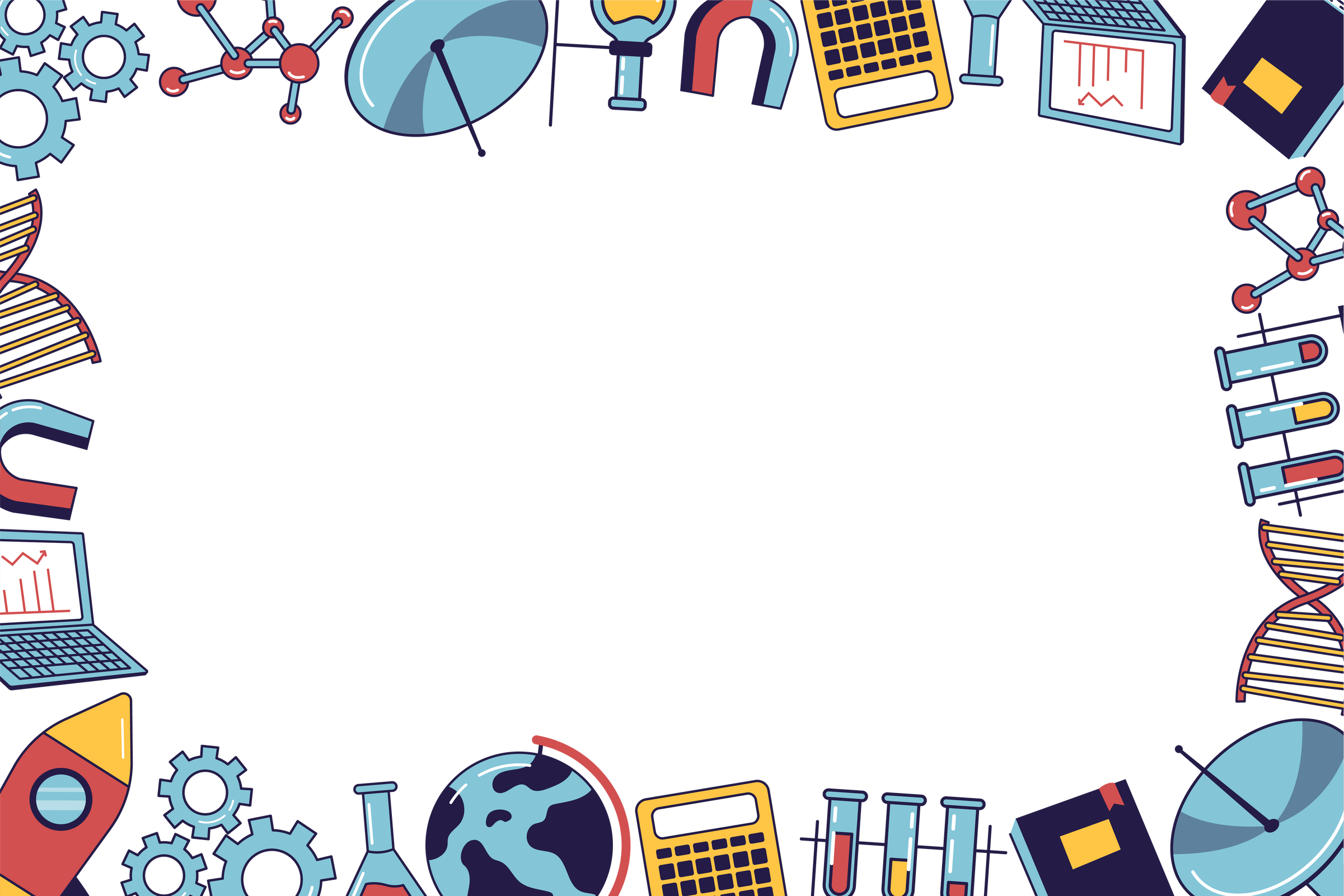 Mathematics and Science Frame Background